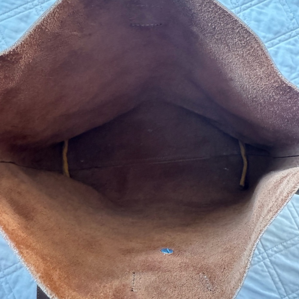 Brown Genuine Leather Shoulder Bag - Picture 3 of 3
